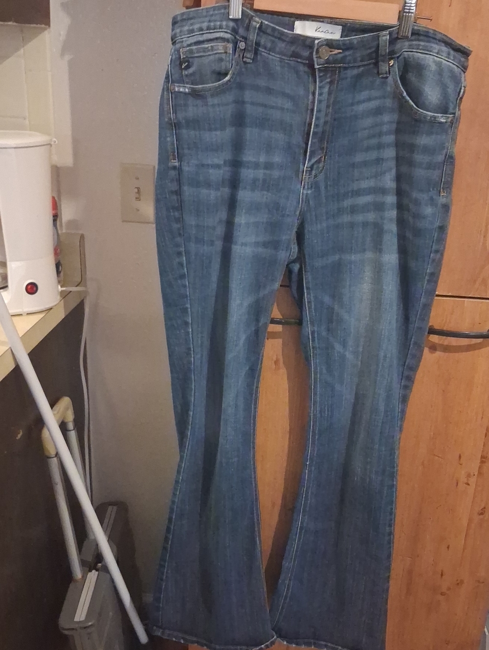 women's Kancan denim flared jeans-XL